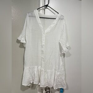 Cupshe ruffle coverup dress